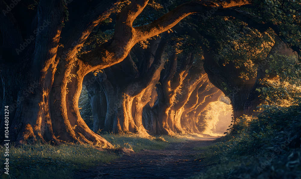 Dreamlike Landscapes and Mystical Gardens with Vibrant Flowers and Glowing Nature Dreamlike Landscapes and Mystical Gardens with Vibrant Flowers and Glowing Nature