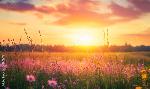 Dreamlike Landscapes and Mystical Gardens with Vibrant Flowers and Glowing Nature