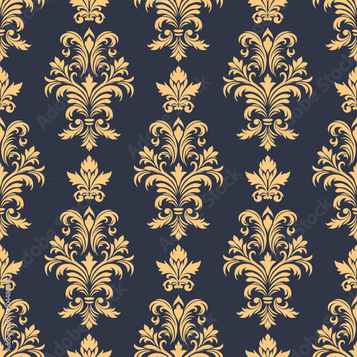 Damask floral pattern,seamless  baroque style for wallpapers, textile, wrapping.