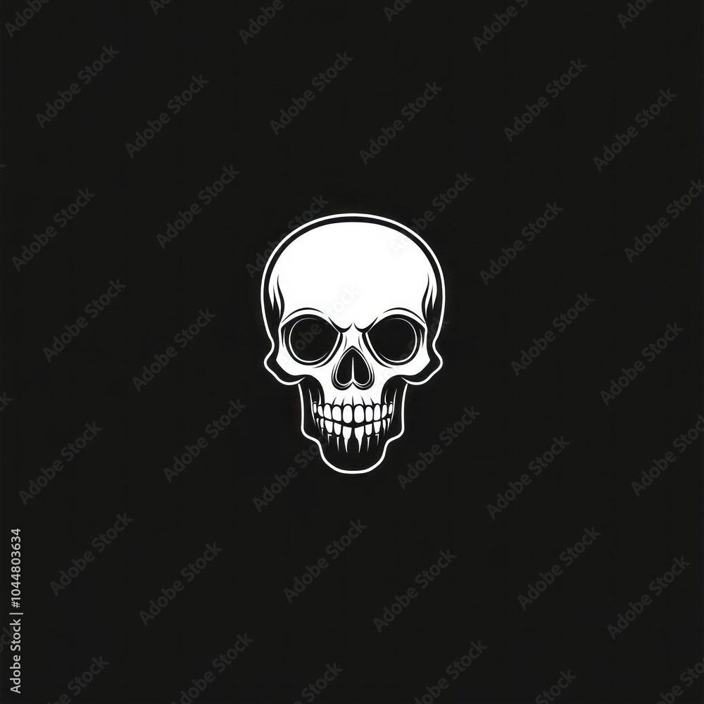 A skull with a smile on it A skull with a smile on it