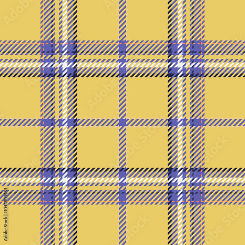 Plaid check pattern. Seamless fabric texture. Tartan textile print.