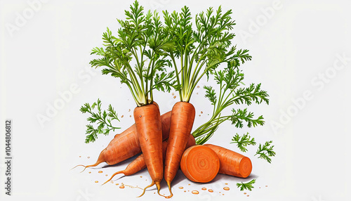 fresh vegetables, carrots