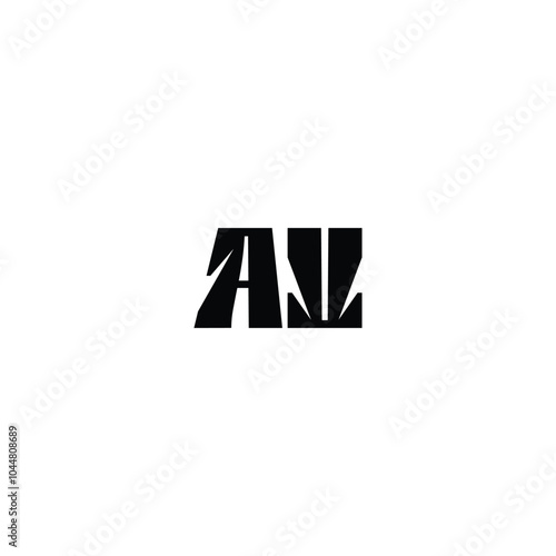 Wallpaper Mural AV monogram logo design letter text name symbol monochrome logotype alphabet character simple logo Torontodigital.ca