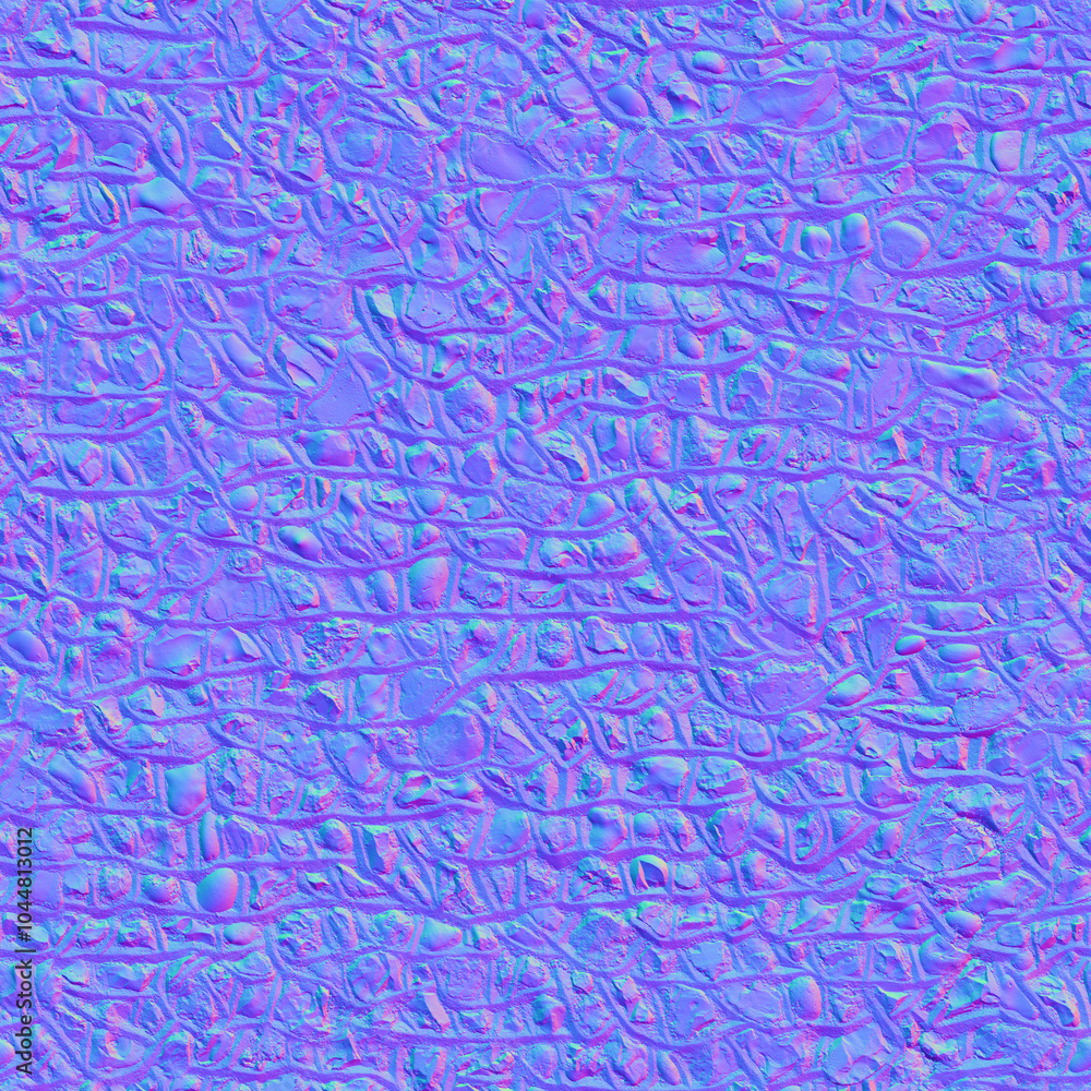 Seamless stone wall, road normal map Seamless stone wall, road normal map