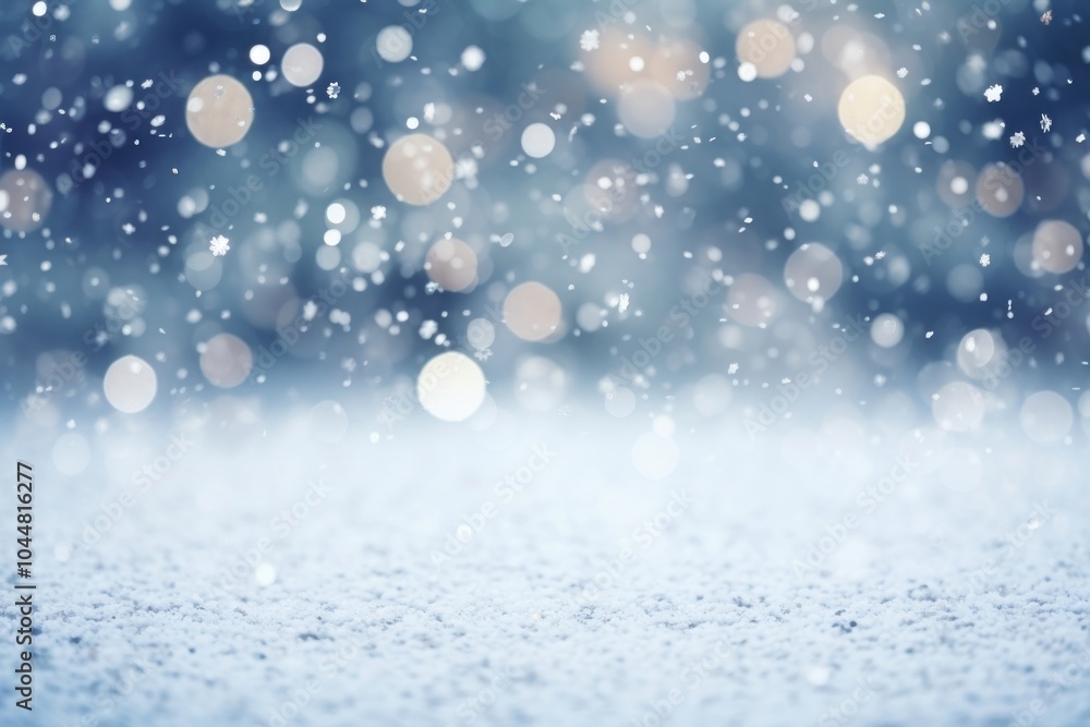 Fototapeta premium Christmas snow backgrounds outdoors.