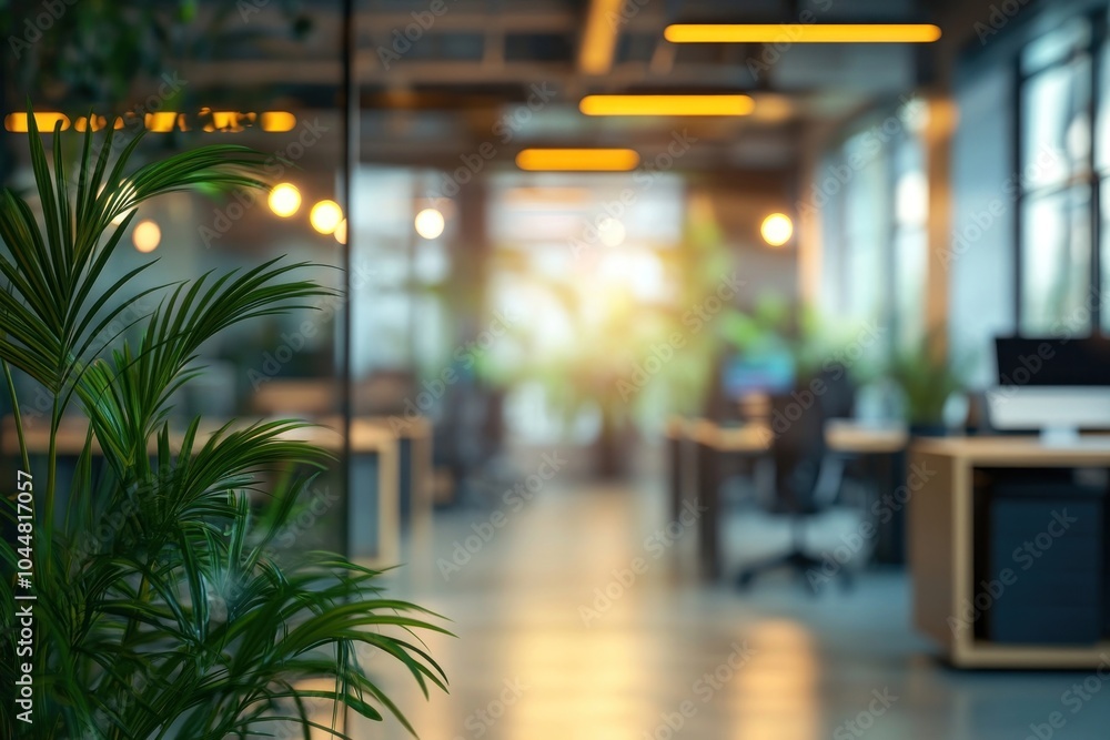 Modern office furniture lighting interior. Modern office furniture lighting interior.