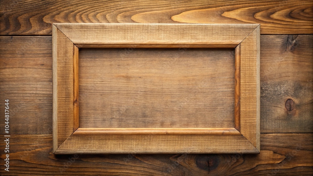 Fototapeta premium Vintage wooden frame with mat