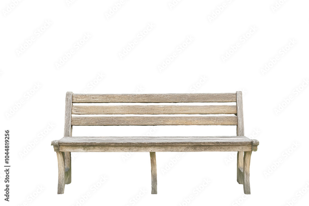 Wooden bench for outdoor use and relaxation. Transparent background png. Wooden bench for outdoor use and relaxation. Transparent background png.