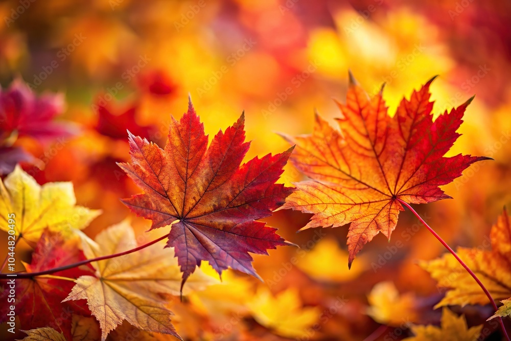 Vivid autumn leaves with shallow depth of field Vivid autumn leaves with shallow depth of field