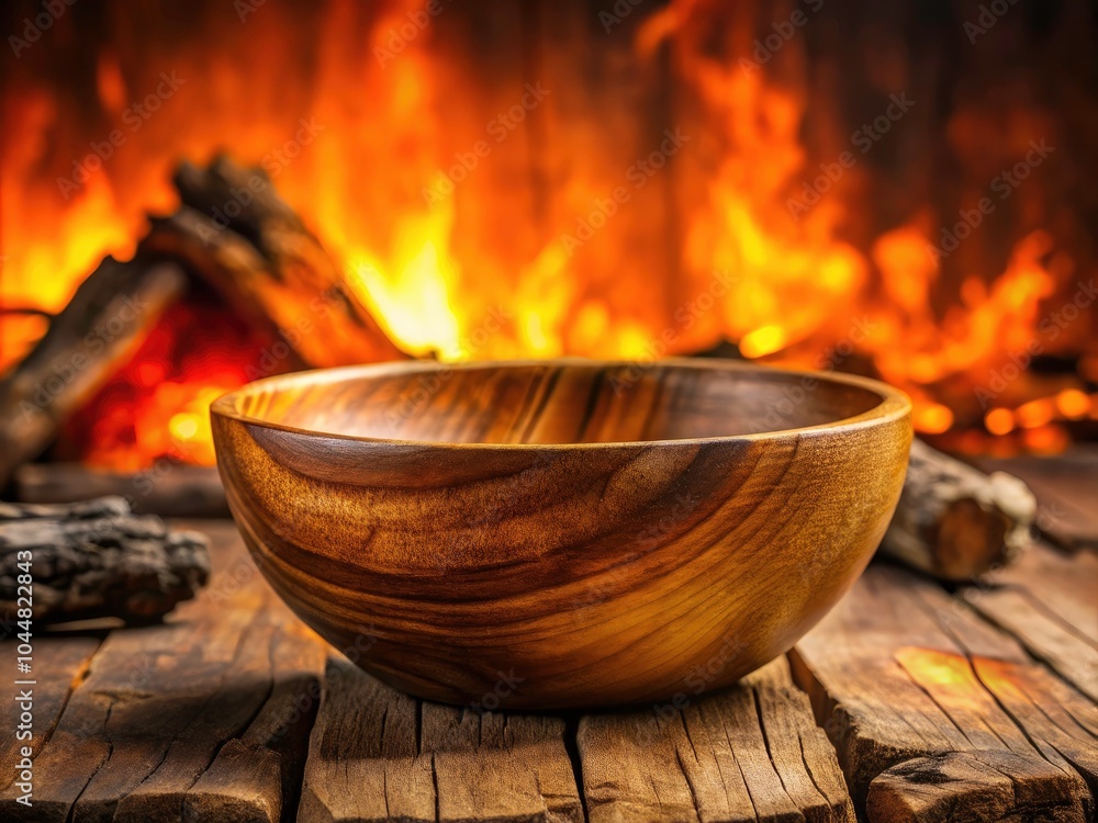 Rustic Wooden Bowl on Burnt Log Surface - Natural Decor, Organic Elements, Home Aesthetics, Nature Inspired, Textured Background, Farmhouse Style, Eco-Friendly Materials, Still Life Photography Rustic Wooden Bowl on Burnt Log Surface - Natural Decor, Organic Elements, Home Aesthetics, Nature Inspired, Textured Background, Farmhouse Style, Eco-Friendly Materials, Still Life Photography