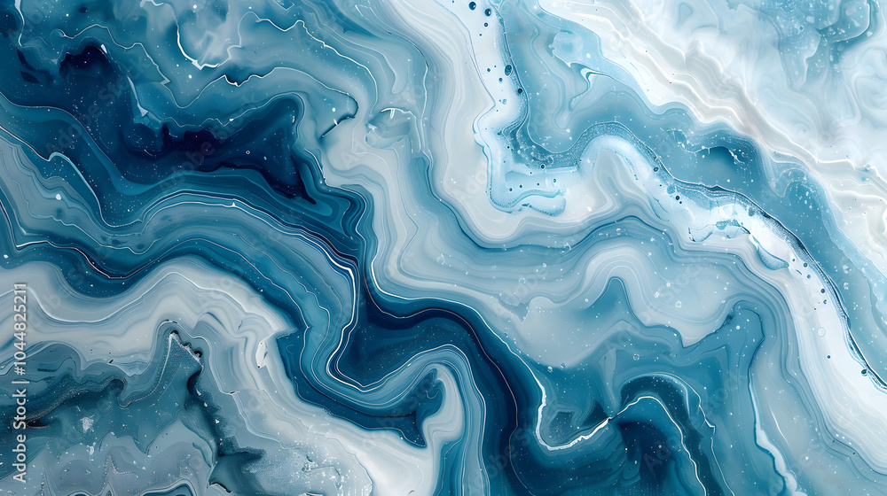 Marble ink colorful. Blue marble pattern texture abstract background. can be used for background or wallpaper Marble ink colorful. Blue marble pattern texture abstract background. can be used for background or wallpaper