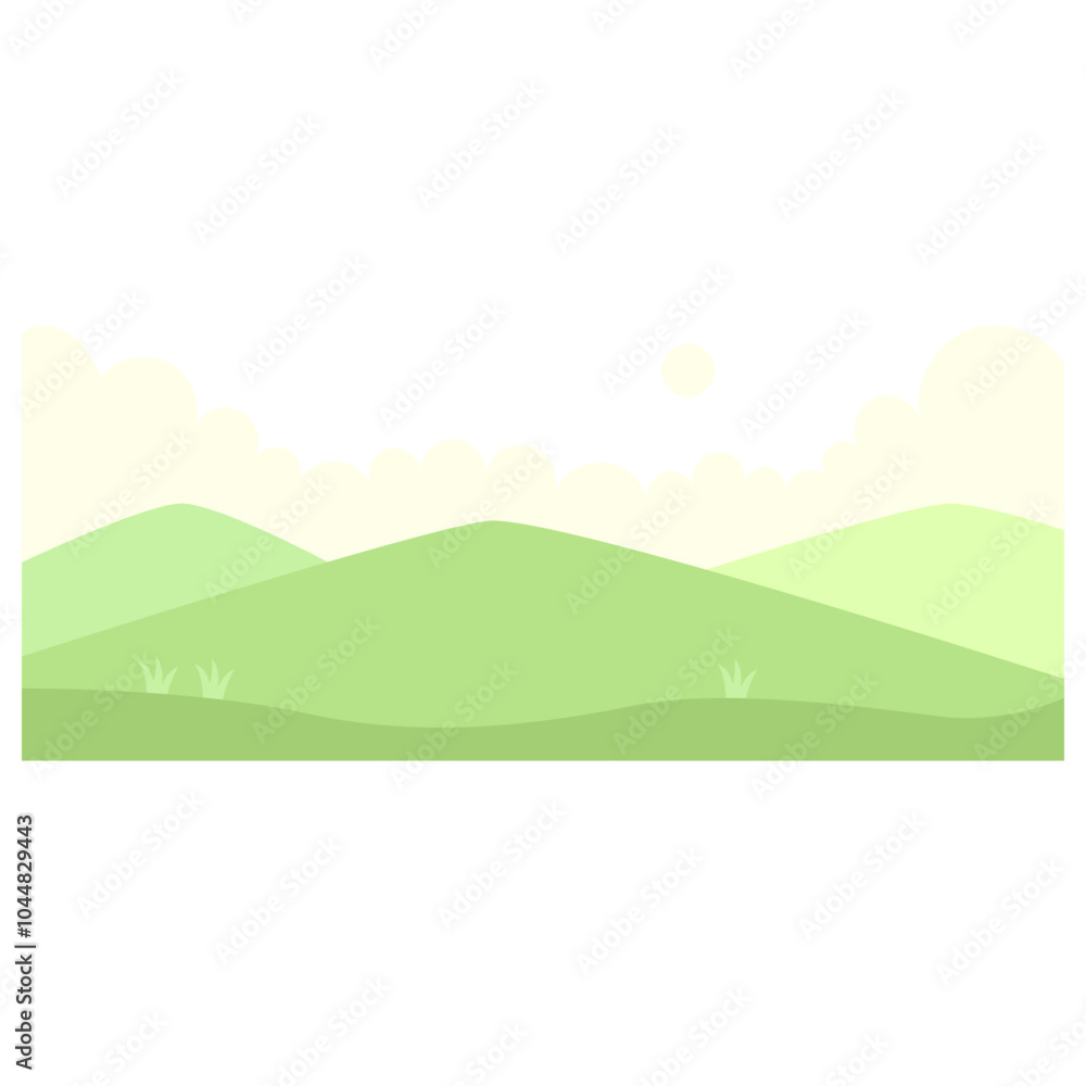 Green Field Landscape Green Field Landscape