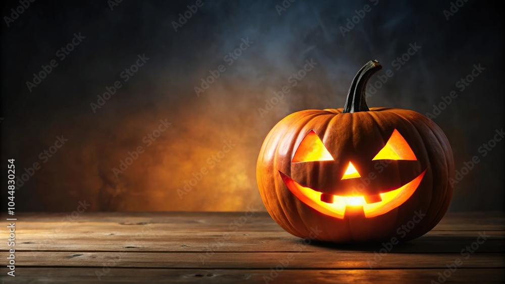 Silhouette of spooky Halloween jack o lantern pumpkin Silhouette of spooky Halloween jack o lantern pumpkin