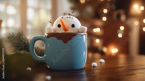 The Cute Snowman Hot Chocolate photo