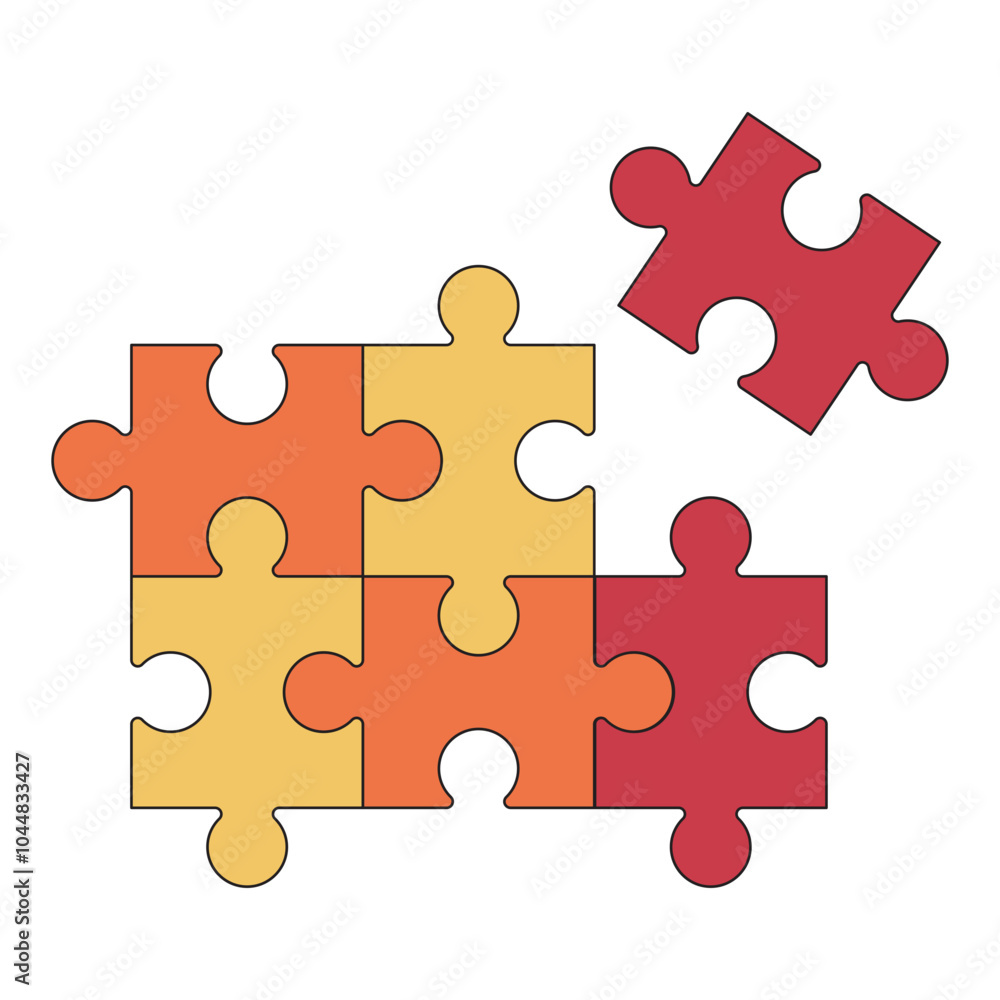 Fototapeta premium Puzzle Retro Decoration