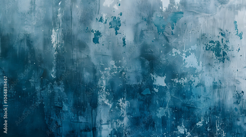 Obraz premium Photocopy texture background, close up detail of grunge blue color