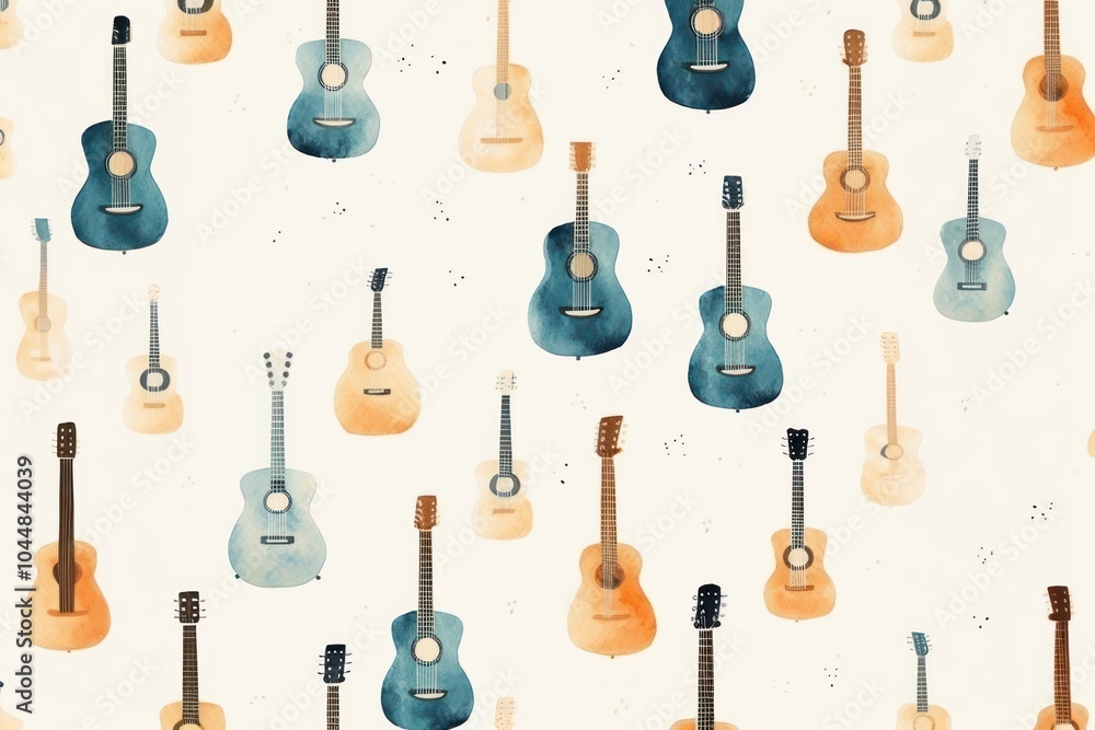 Guitar backgrounds pattern arrangement. Guitar backgrounds pattern arrangement.
