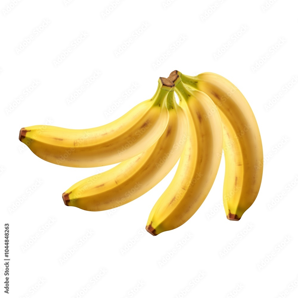 four yellow bananas