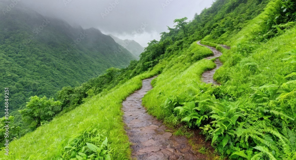 Image of a road against a background of nature Image of a road against a background of nature