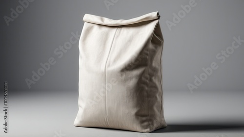 Simple and professional cement bag mockup, perfect for presenting industrial packaging designs for construction or manufacturing projects.