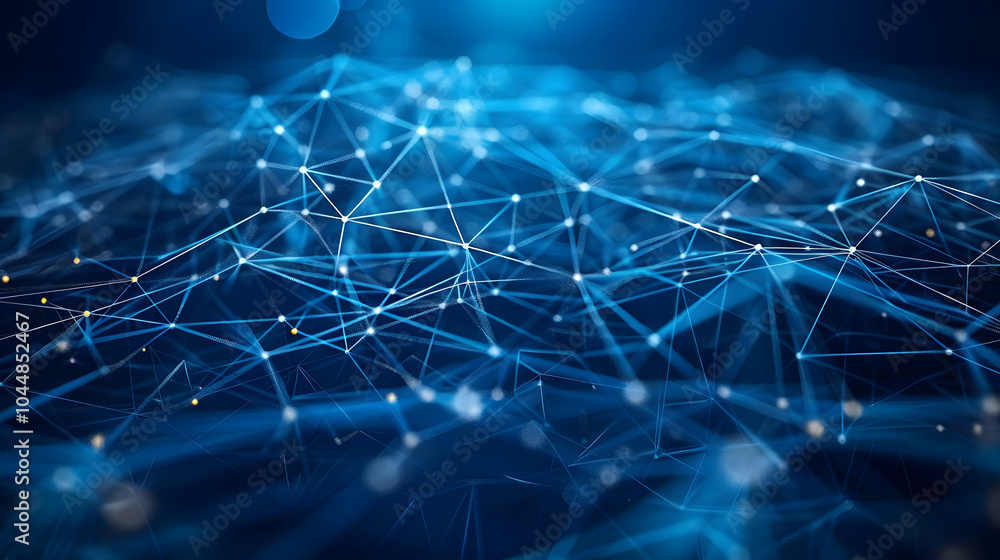 Obraz premium Technology Network Background