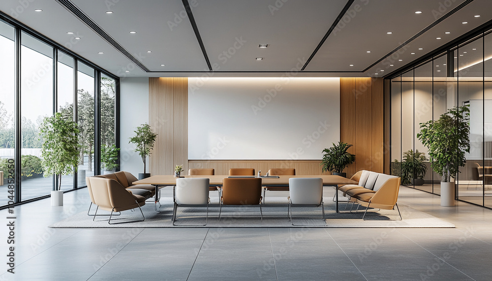 Fototapeta premium Modern Meeting Lounge Innovative and Practical high detail