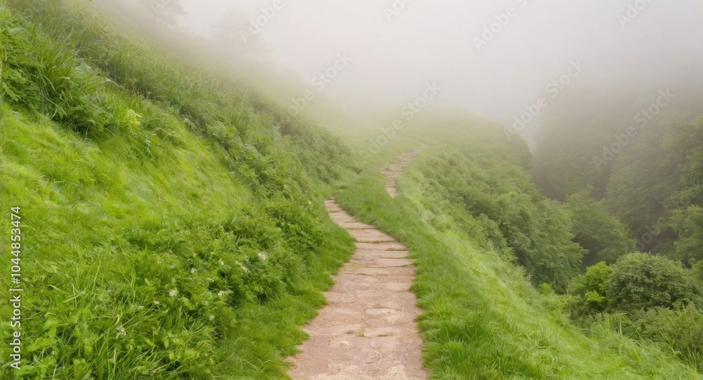 Image of a road against a background of nature Image of a road against a background of nature