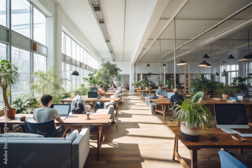 Coworking space architecture cafeteria furniture. Coworking space architecture cafeteria furniture.
