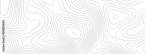 Transparent PNG Topographic line map. Modern design with White background with topographic wavy pattern design.Topography background. Vector banner. Topography background.Vector geographic contour map