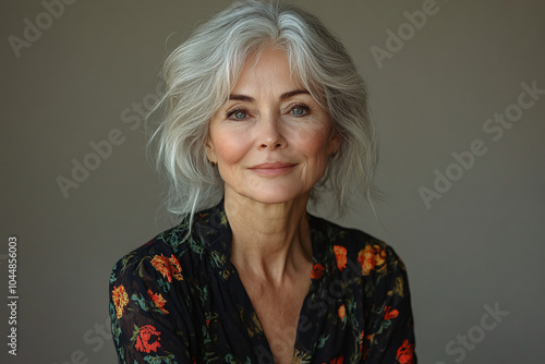 Close-up portrait of a cheerful elderly Asian woman, perfect for promoting senior health initiatives, retirement communities, or campaigns focused on joyful aging.