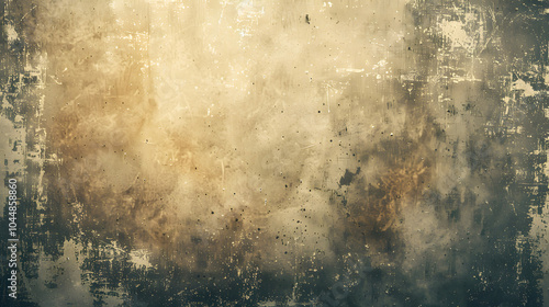 Vintage distressed old photo light leaks, film grain, dust and scratches texture overlay with vignette border. image for creative banner design