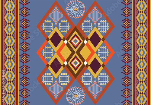 seamless native pattern design for carpet fabric wallpaper curtain tablecloth mattresses blanket embroidery ornament textile background bedsheet 