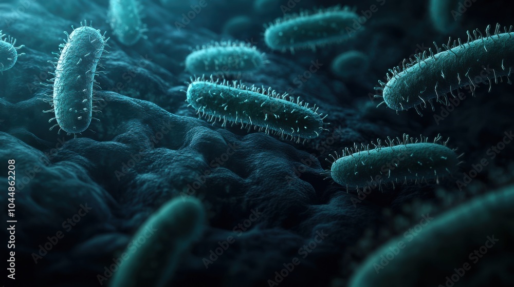 Ancient microbes under microscope reveal intricate cellular structures, showcasing their mysterious and ancient nature, ideal for scientific and educational content Ancient microbes under microscope reveal intricate cellular structures, showcasing their mysterious and ancient nature, ideal for scientific and educational content