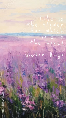 Victor Hugo quote  mobile wallpaper template photo