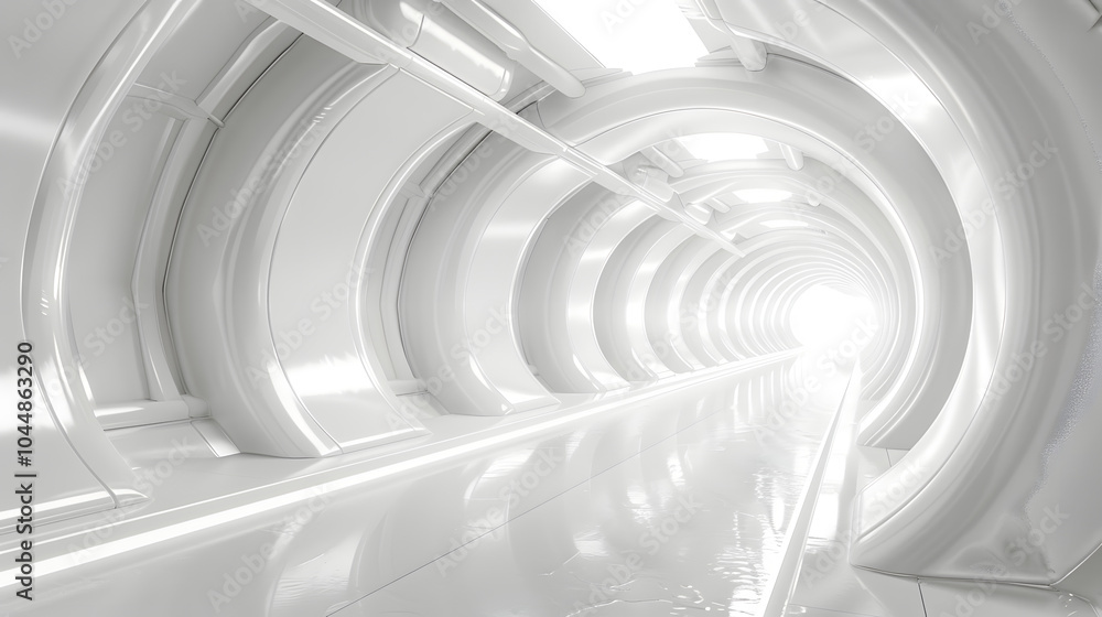 Fototapeta premium white futuristic background