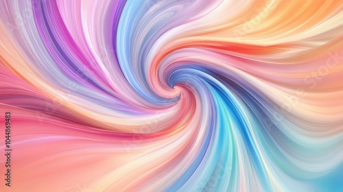 Wallpaper Mural A vibrant swirl abstract blob background in pastel hues, with smooth gradients and flowing curves. Perfect for a modern and creative design aesthetic. Torontodigital.ca