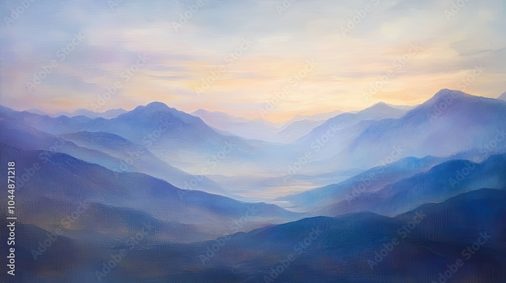 At dawn, mountains glow under the golden light of the rising sun, with a sky filled with soft pastel hues. A tranquil and breathtaking view. At dawn, mountains glow under the golden light of the rising sun, with a sky filled with soft pastel hues. A tranquil and breathtaking view.
