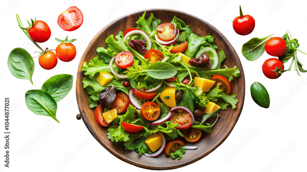 Fresh Organic Mixed Salad Bowl Fresh Organic Mixed Salad Bowl