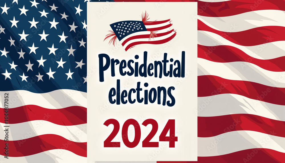 A graphic design featuring an American flag with the words A graphic design featuring an American flag with the words
