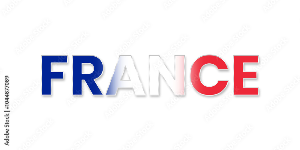 france text png file transparent background