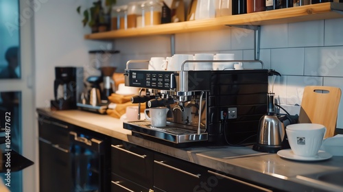 A coffee machine in an office kitchen photo