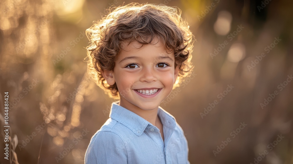 The Smiling Boy in Nature