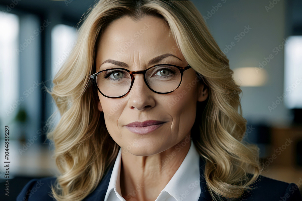 Close-up portrait of mature businesswoman Close-up portrait of mature businesswoman