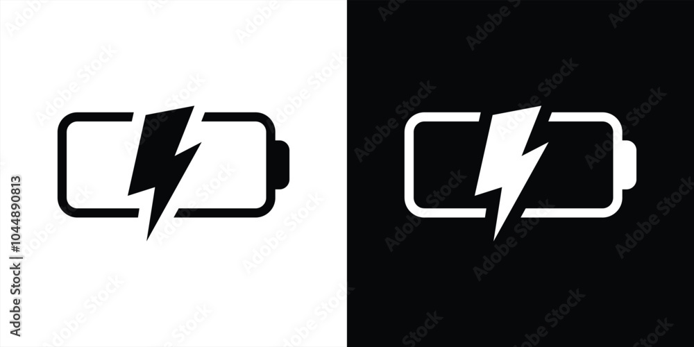 Obraz premium battery icon. battery charge indicator, fast charging battery icon symbol sign collections. vector illustration