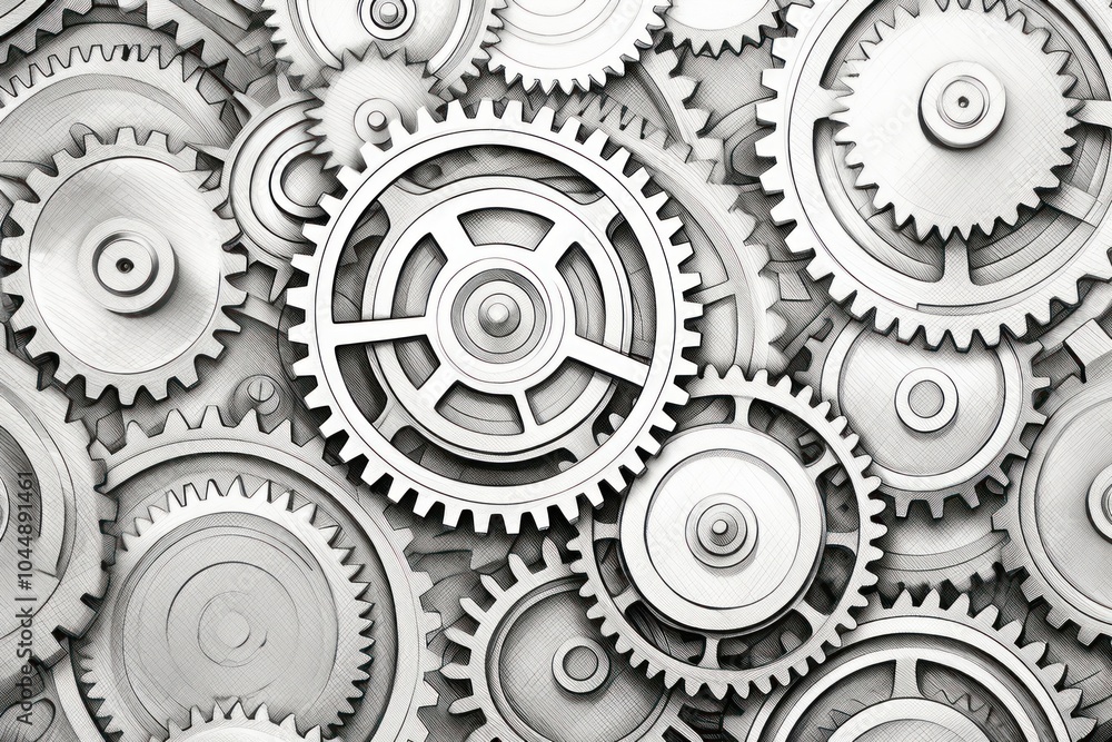 Seamless pattern gear backgrounds wheel. Seamless pattern gear backgrounds wheel.