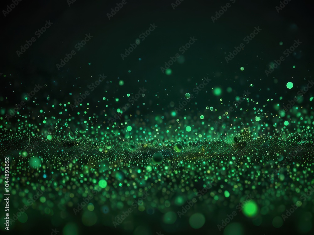 Green bokeh abstract light background. 3d render illustration. Green bokeh abstract light background. 3d render illustration.