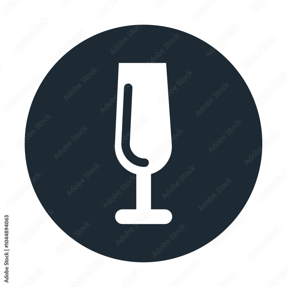 event icon champagne glass in circle gray color vector graphics event icon champagne glass in circle gray color vector graphics