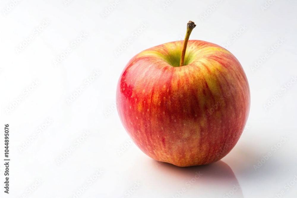 Single ripe apple