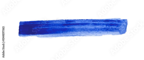 カラフルな青色水彩の吹き出しラインベクターイラスト