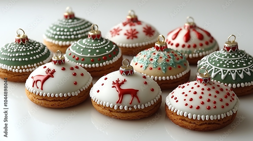 Decorative 3D Spiced Cookie Ornaments for Holidays Decorative 3D Spiced Cookie Ornaments for Holidays